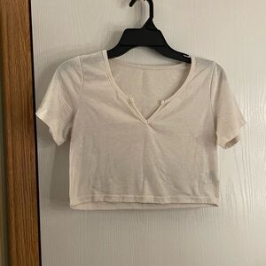 V-neck Crop Top